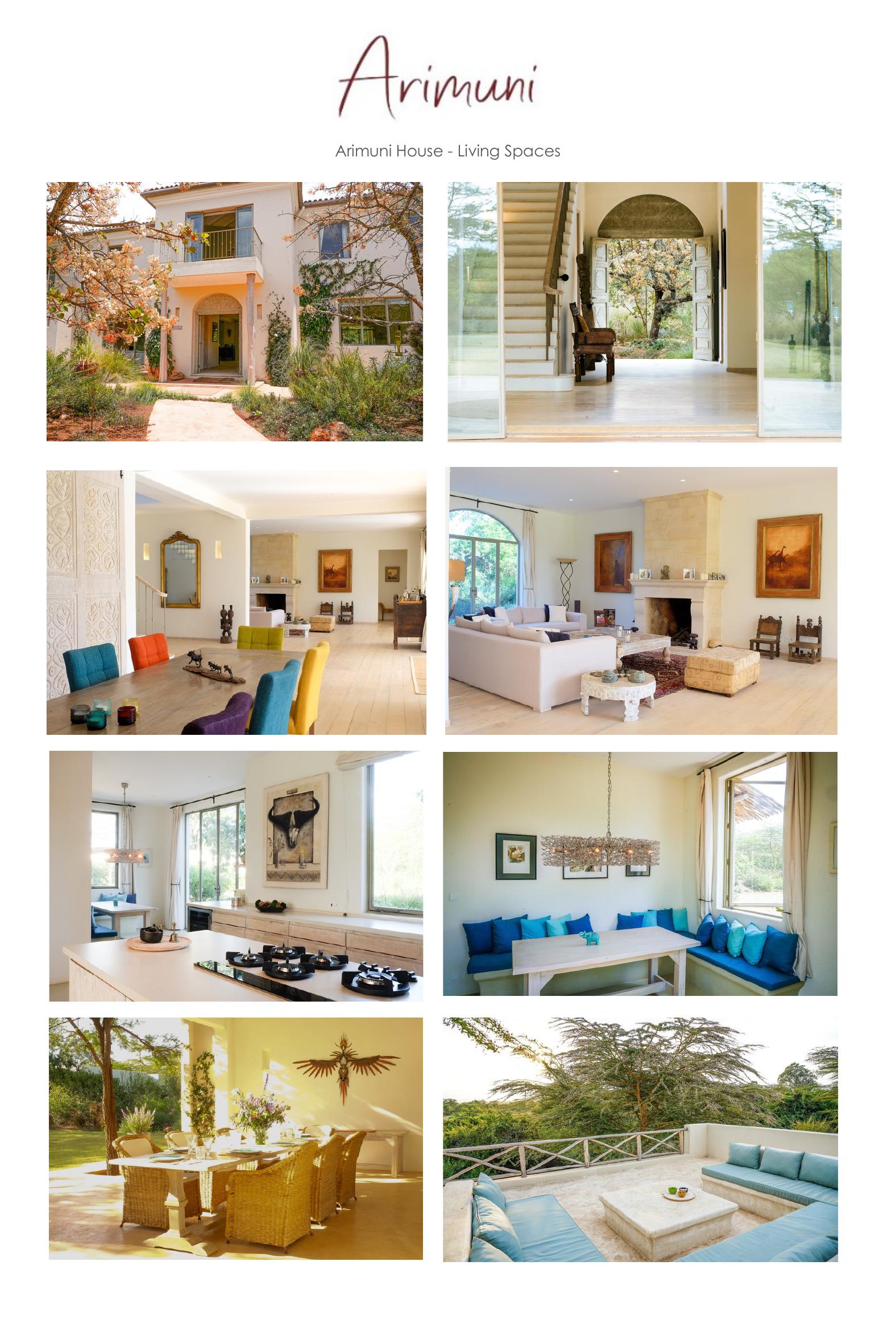 Arimuni House. The House at the Hills. Living spaces