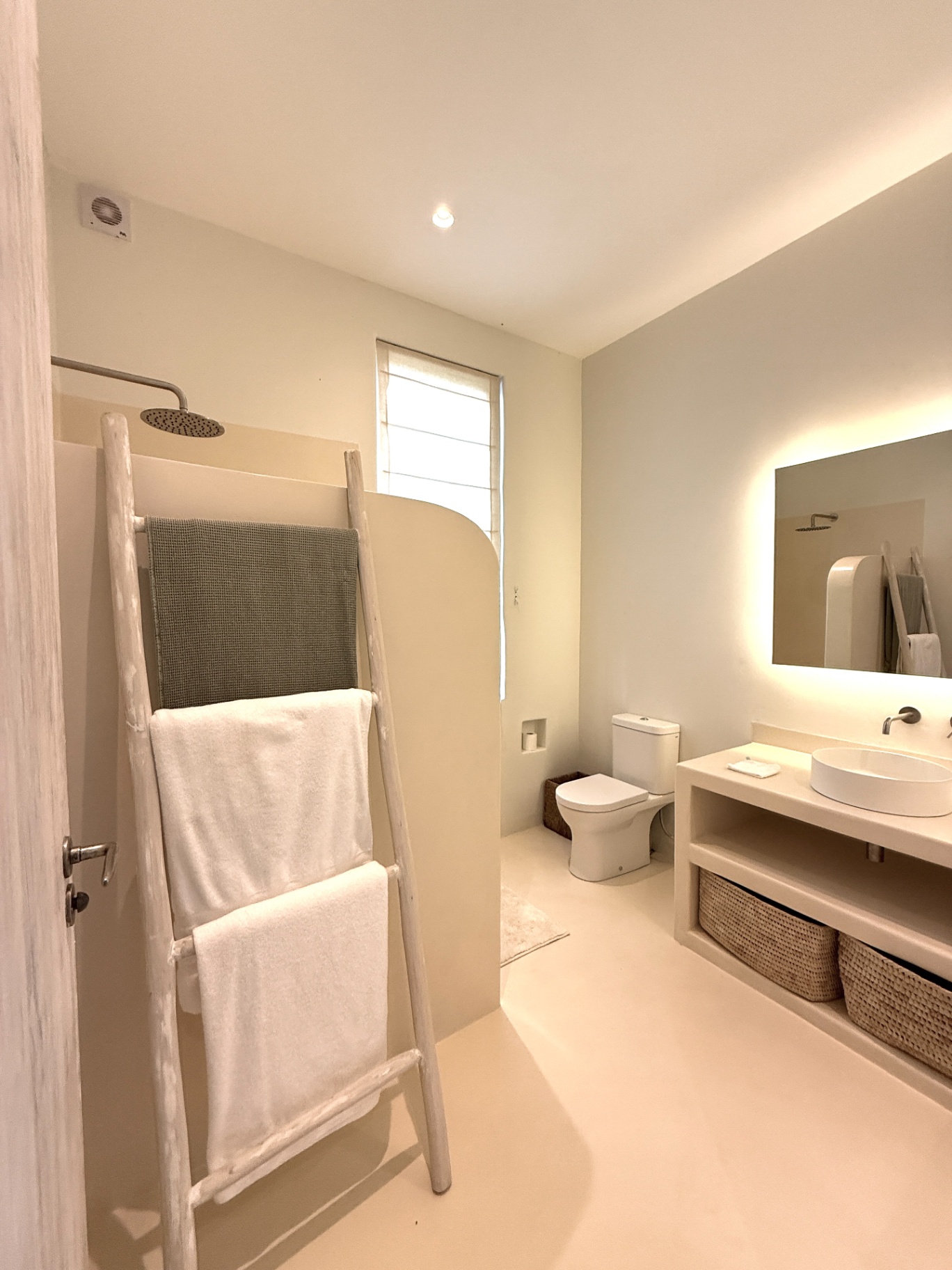 Ensuite bathroom with walk-in shower and vanity