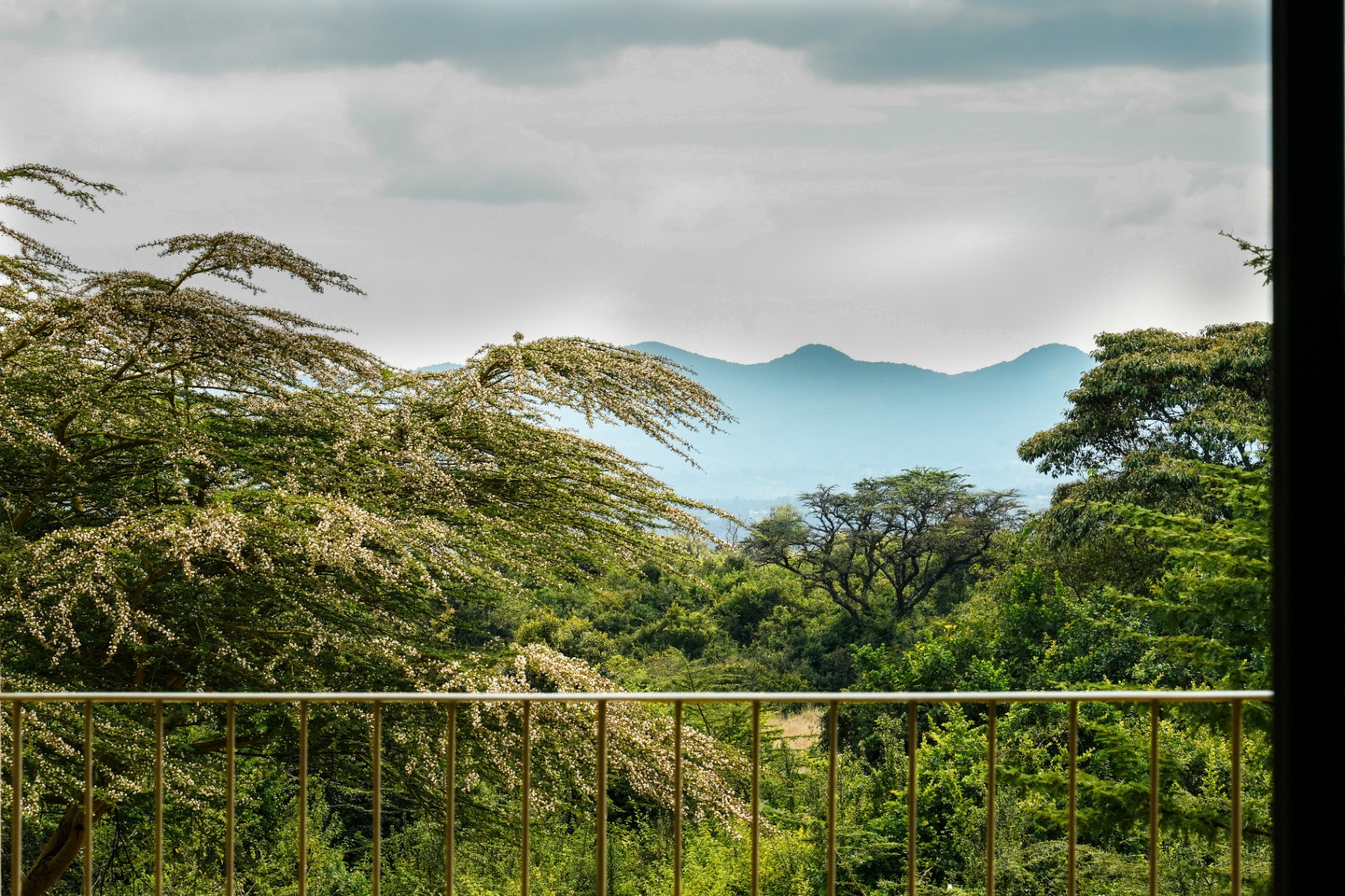 Ngong Hills view from the bedroom balcony